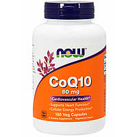 Коензим Q10 (CoQ10), Now Foods, 60 мг, 180 капсул