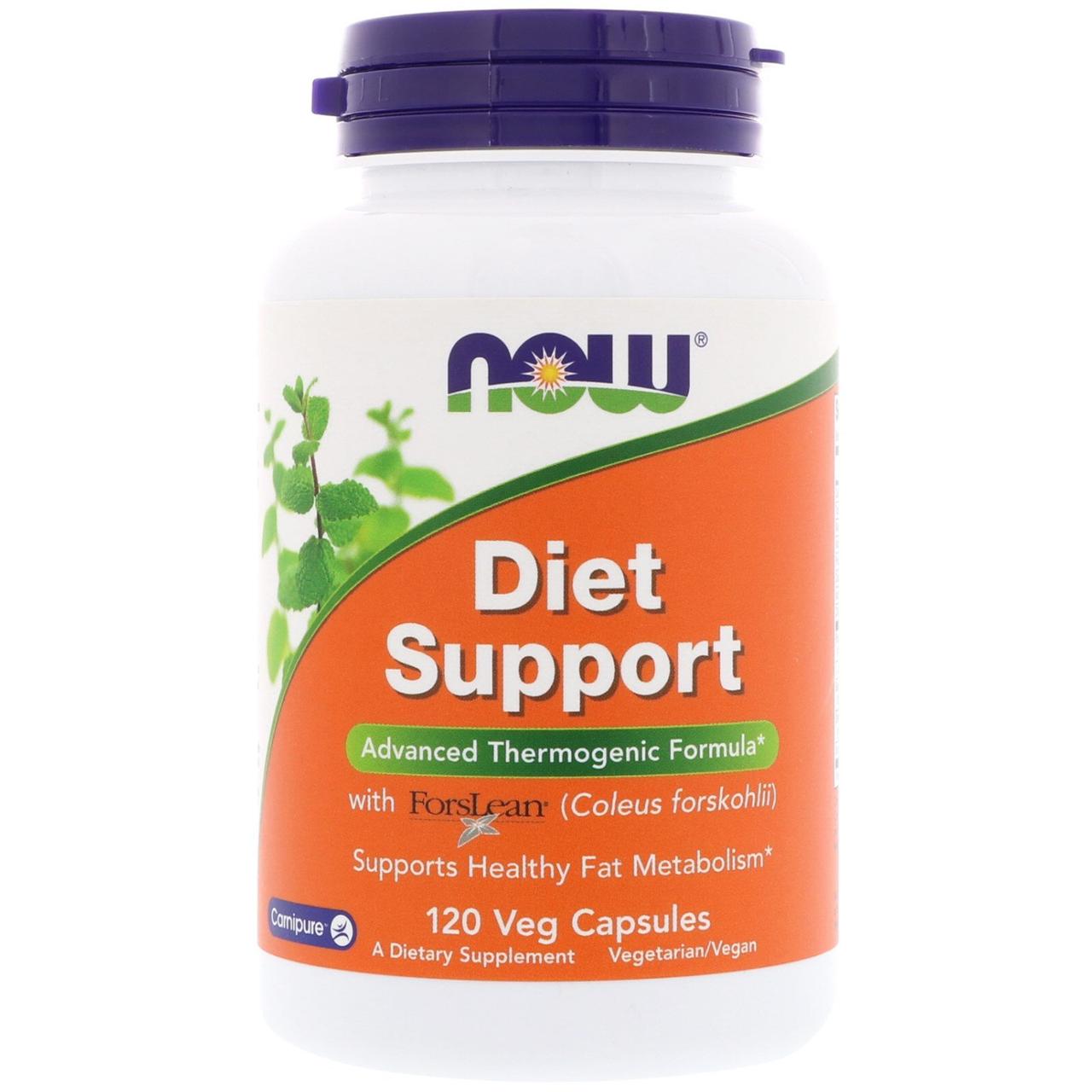 Дієтична підтримка, Diet Support with ForsLean, Now Foods, 120 капсул