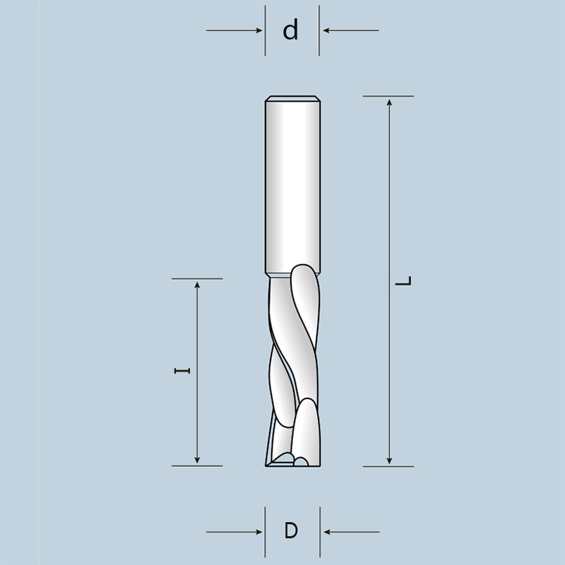 Двонаправлена фреза Z2+2 D10 I30 d10