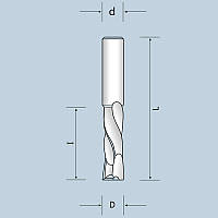 Двонаправлена фреза Z2+2 D10 I30 d10
