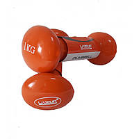 Гантели пара LiveUp Vinyl Dumbbell Egg Head 1 кг