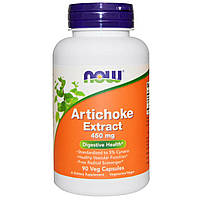 Артишок екстракт, Artichoke, Now Foods, 450 мг, 90 капсул