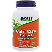 Котячий кіготь екстракт (cat's Claw), Now Foods, 120 кап.
