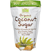 Кокосовий цукор, Coconut Sugar, Now Foods, 454 г