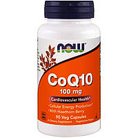 Коэнзим Q10 (CoQ10), Now Foods, 100 мг, 90 капсул