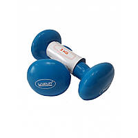 Гантелі пара LiveUp Vinyl Dumbbell Egg Head 3 кг