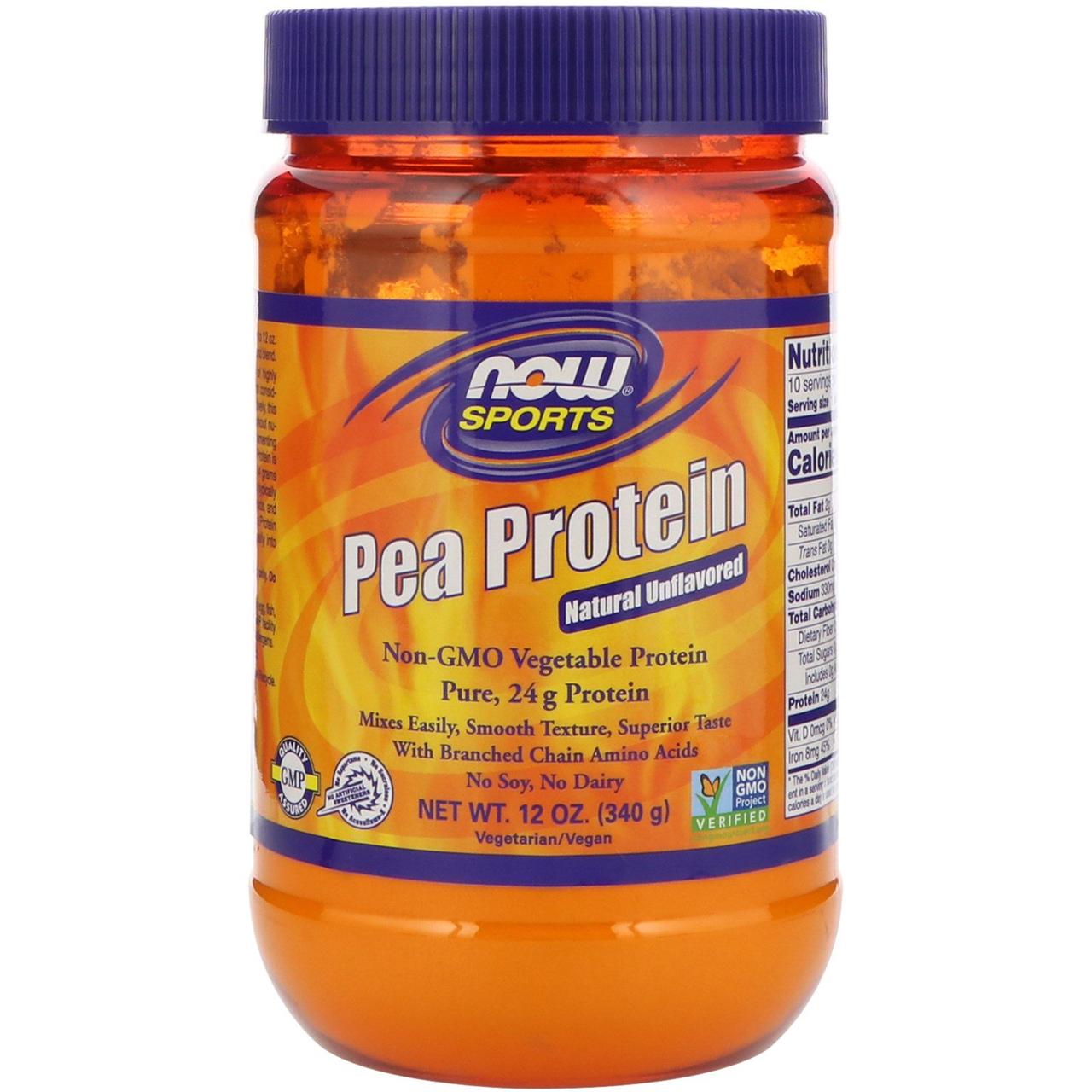 Гороховий протеїн, Now Foods, 340 гр