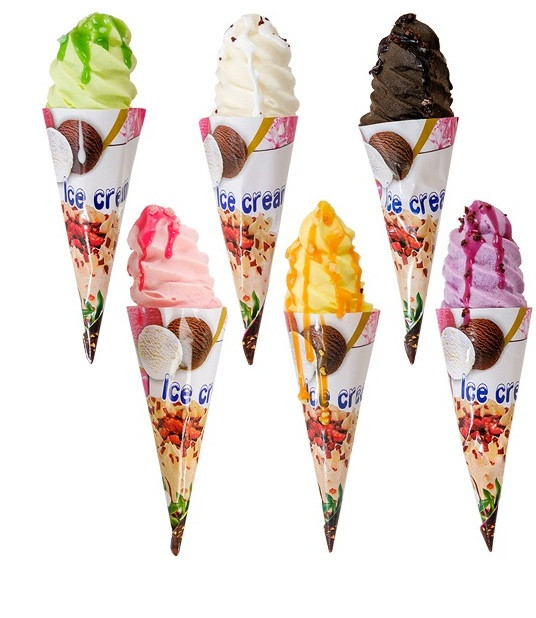 Набір із 6 декоративних морозивних Фруктовий ріжок QS-17