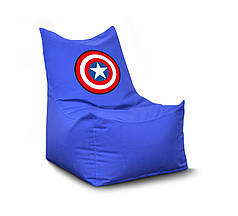 Безкаркасне крісло-мішок Комфорт "Капітан Америка"