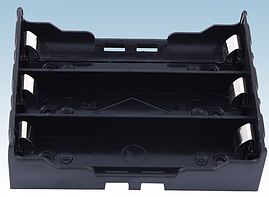 Відсік для 3 акумулятора 18650 з окремими контактами