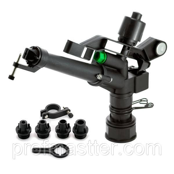 Дощівник Presto-PS зрошувач імпульсний Big на 2 форсунки з різзю 1,1/2 дюйма (6011), фото 1