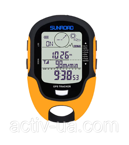 GPS метеостанція SunRoad FR510 (барометр, висотомір, компас, термометр, гігрометр, ліхтарик, логер, годинник)