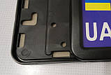 Рамка номерного знака хромована. (сіра, чорна), фото 6