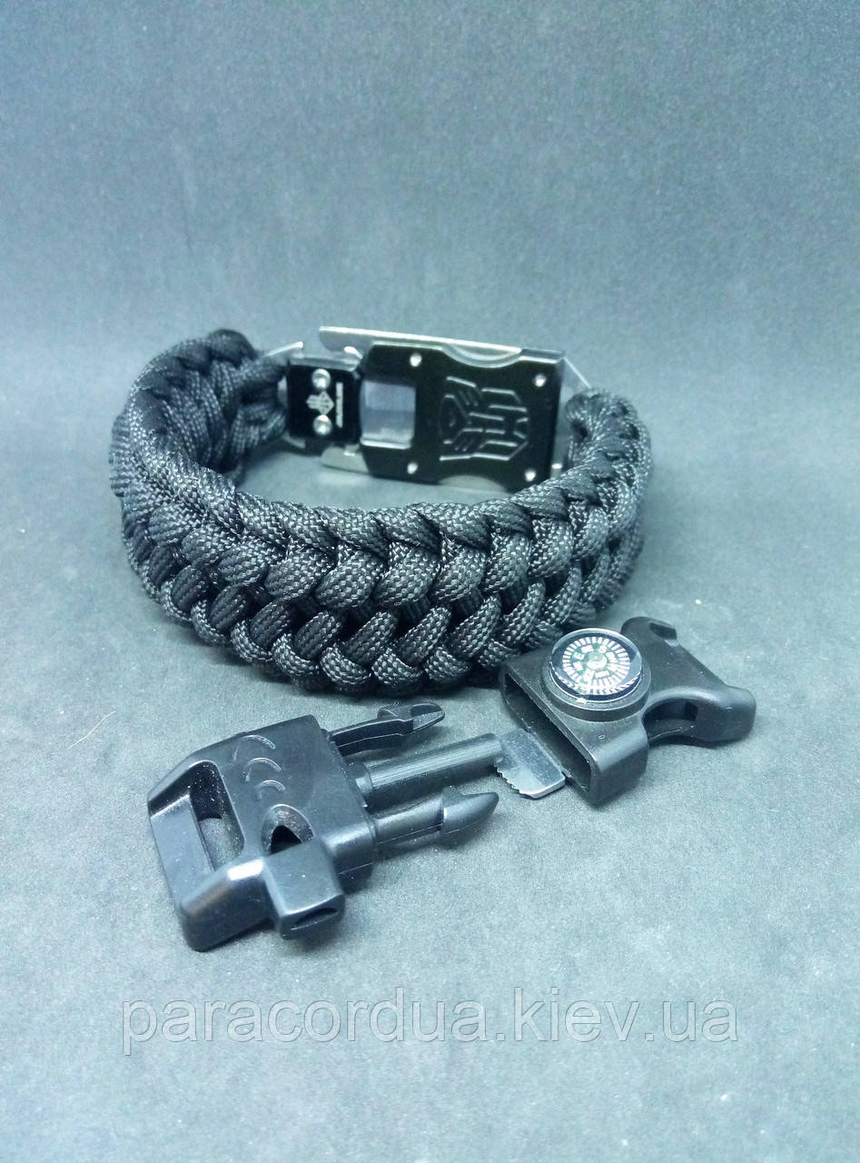Браслет виживання з паракорда 5 в 1, "2 way tie"