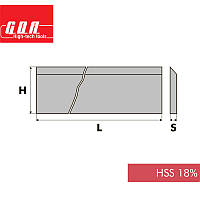 Нож фуговальный HSS18% L640 H30 S3