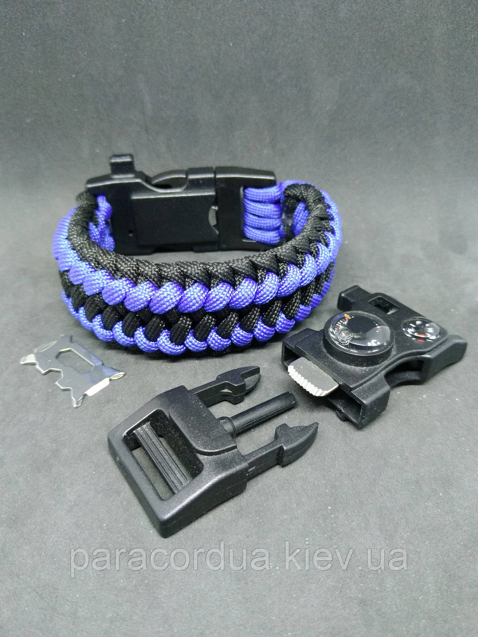 Браслет виживання з паракорда 15 в 1, "2 way tie"