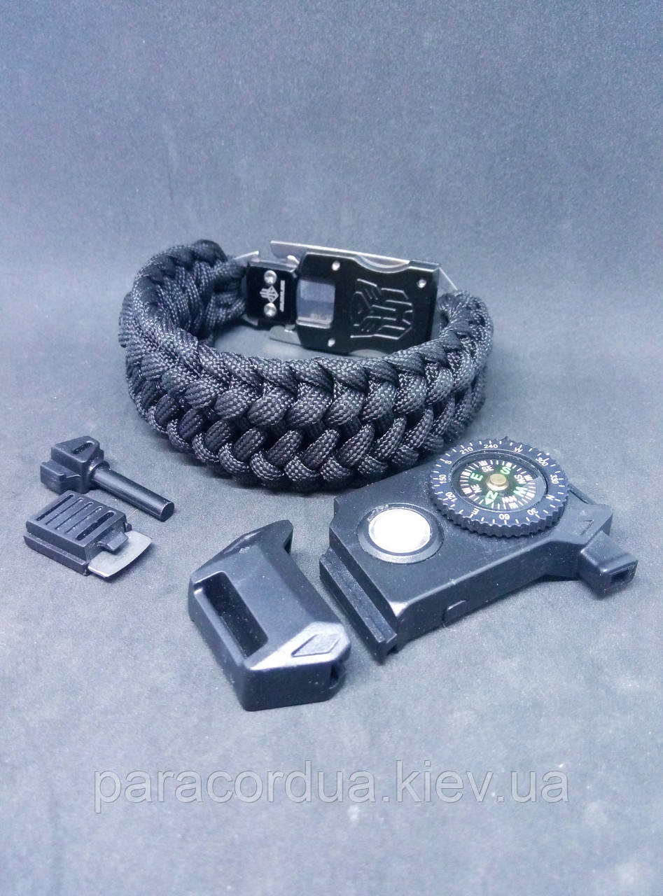 Браслет виживання з паракорда Ліхтарик, "2 way tie"