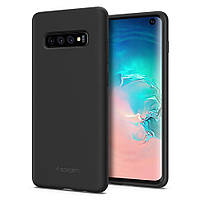 Чохол Spigen для Samsung Galaxy S10 Silicone Fit, Black (605CS25818)
