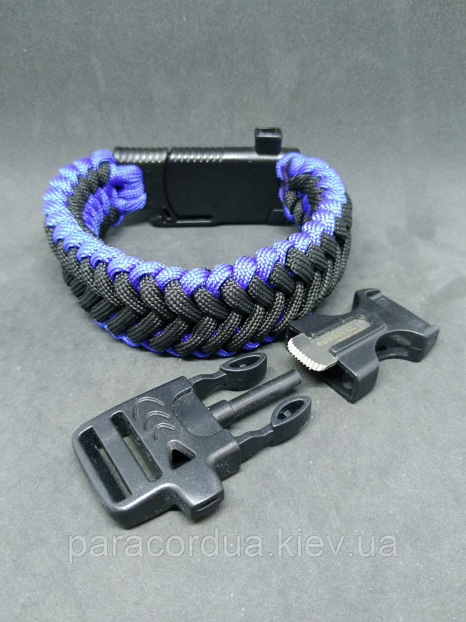 Браслет виживання з паракорда 4 в 1, Skeleton"