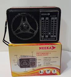 Радіо "NEEKA" NK-202AC 5 діапазонів FM/TV/MW/SW1-2