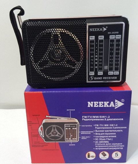 Радіоприймач колонка "NEEKA" NK-202RB