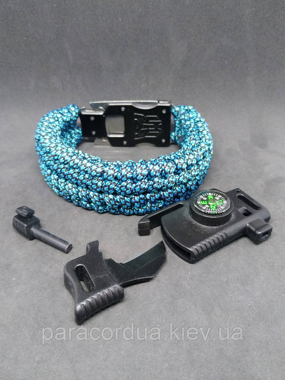Браслет виживання з паракорда 6 в 1 з ножем, "Lust for Life"