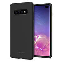 Чохол Spigen для Samsung Galaxy S10 Plus Silicone Fit, Black (606CS25783)