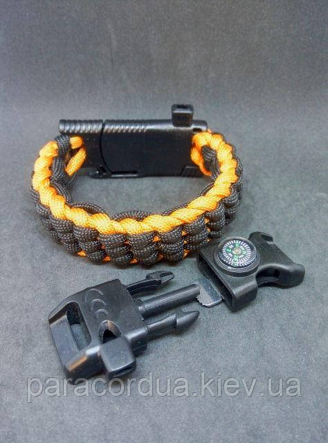 Браслет виживання з паракорда 5 в 1, "Track Knot"