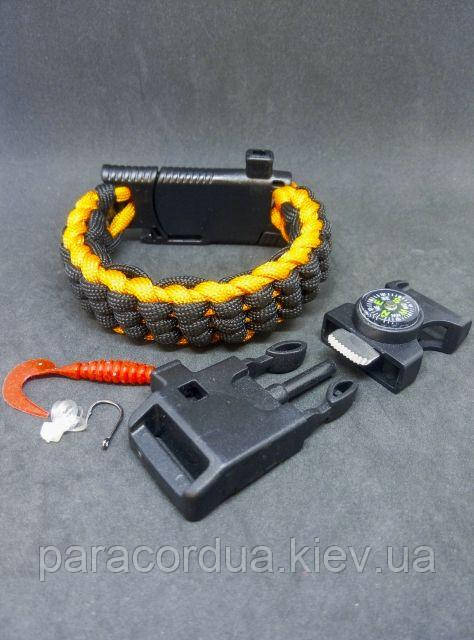 Браслет виживання з паракорда Риболовля, "Track Knot"