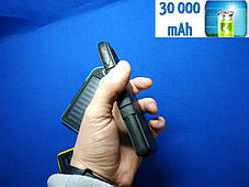 Power Bank Solar 30000mAh Blue + Ліхтарик, фото 3