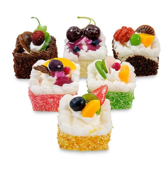 Набір із 6 декоративних десертів, магнітів Ніжність QS-22