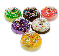 Набор из 6 декоративных пончиков, магнитов Летнее настроение QS-05