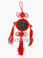 Чай Шен Пуэр медальон с большим красным обрамлением