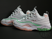 Жіночі кросівки Folder X Fila Ray White Pink Mint, фото 4
