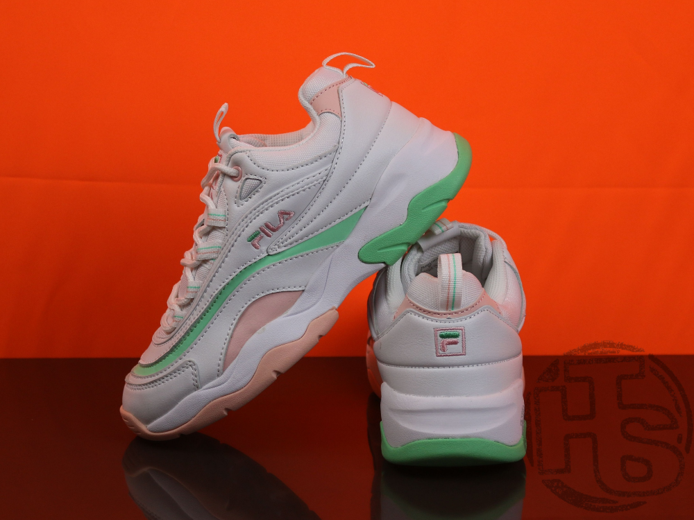 Fila ray best sale white pink mint