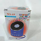 Музична колонка WSTER WS-A9 MP3 + FM Radio, фото 3