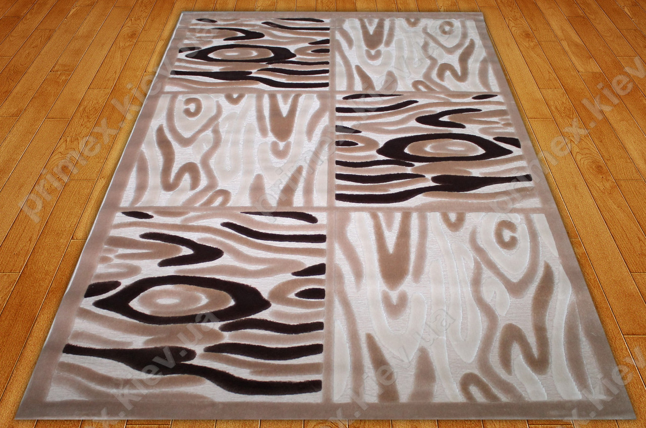 Акриловий рельєфний килим Bonita (Туреччина) сафарі бежевий