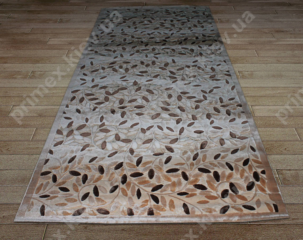 Акриловий рельєфний килим Bonita (Туреччина) гілки бежевий