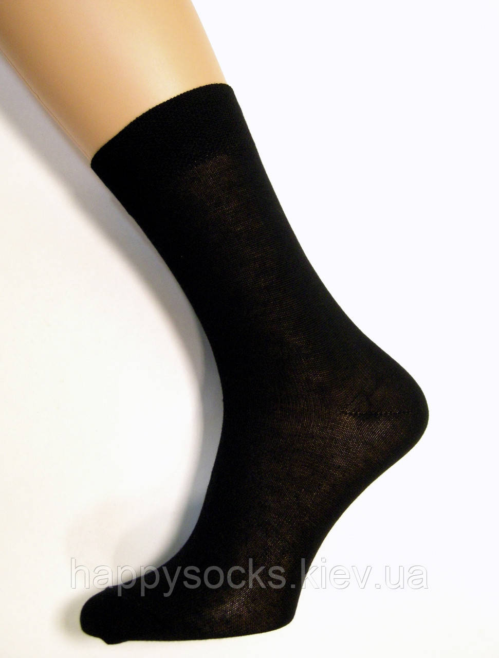 Шкарпетки з 100% бавовни чоловічі чорного кольору 43-45р