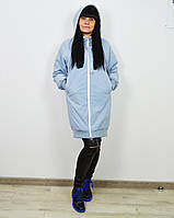 Блакитна жіноча куртка CLASNA 721 L