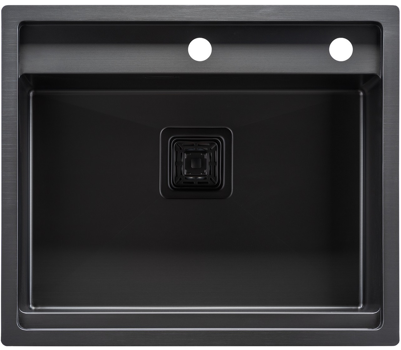 Мийка кухонна ТМ МійДім" 510/595/220 з нержавіючої сталі (PVD black)