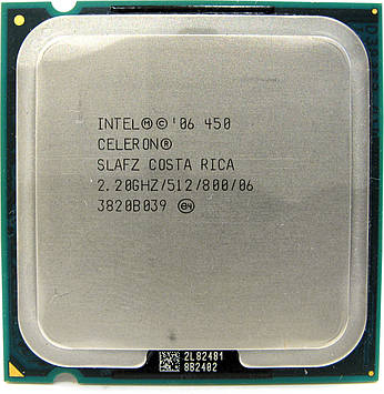 Процесор Intel Celeron 450 2.20 GHz/512/800 (SLAFZ) s775, tray