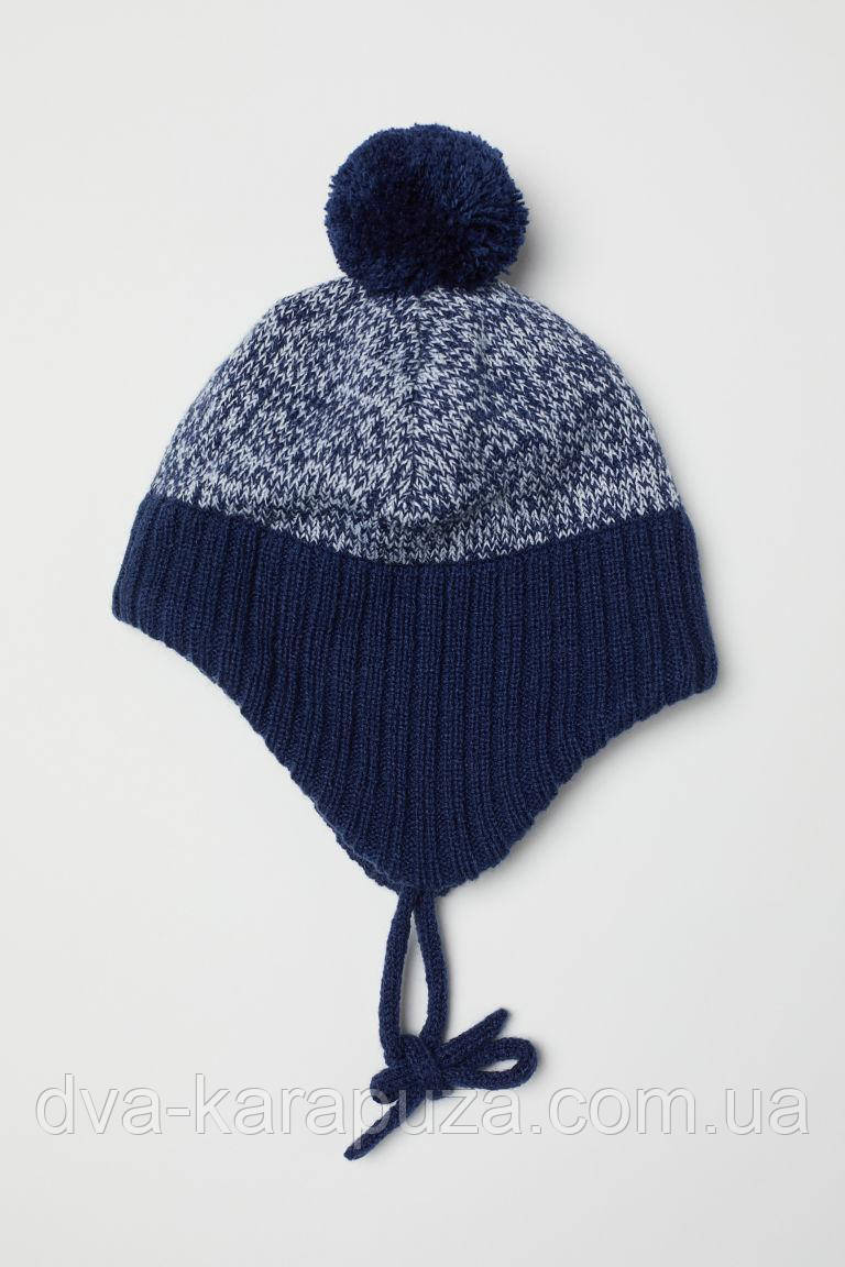 Шапка флісова для хлопчика H&M, 6-12 міс! Більшемірить!, фото 1