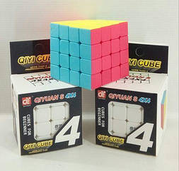 Кубик Рубіка 4*4*4 Qiyi Cube матовий кольоровий пластик