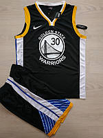 Черная баскетбольная форма Curry №30 (майка+шорты) команда Golden State Warriors