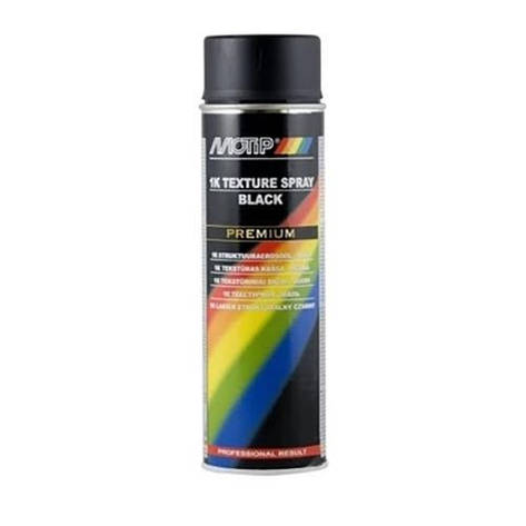 Фарба для пластику рисунок чорна MOTIP TEXTURE SPRAY Premium Line 500мл 04123, фото 2