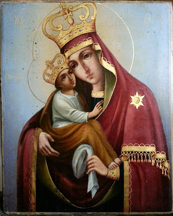 Ікона Почаївської Богородиці XIX століття, фото 2