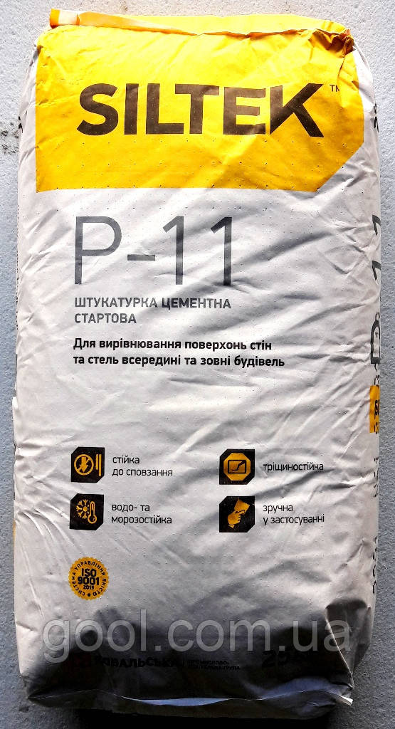 Штукатурка Силтек Р 11 цементная стартовая по 25 кг мешок: продажа ...