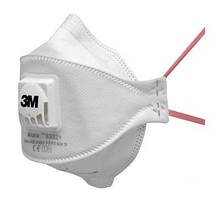 3MTM AuraTM 9332+ Протиаерозольна фільтрувальна маска клас захисту FFP3 NR D, з клапаном видиху