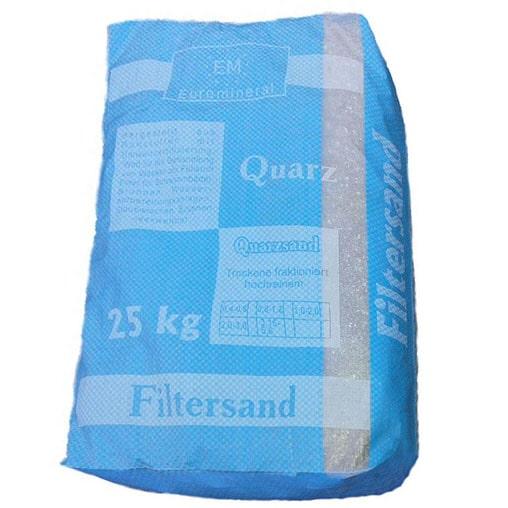 Кварцевый песок для песочных фильтров Euromineral (фракция 0,8 - 1,2 мм), 25 кг (Украина) - фото 1 - id-p902882491